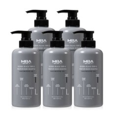 MBA 탈모완화 새치개선 두피영양 탈모케어 모발아 더마 블랙턴 앤 프로틴 헤어 샴푸 500ml, 500ml, 5개